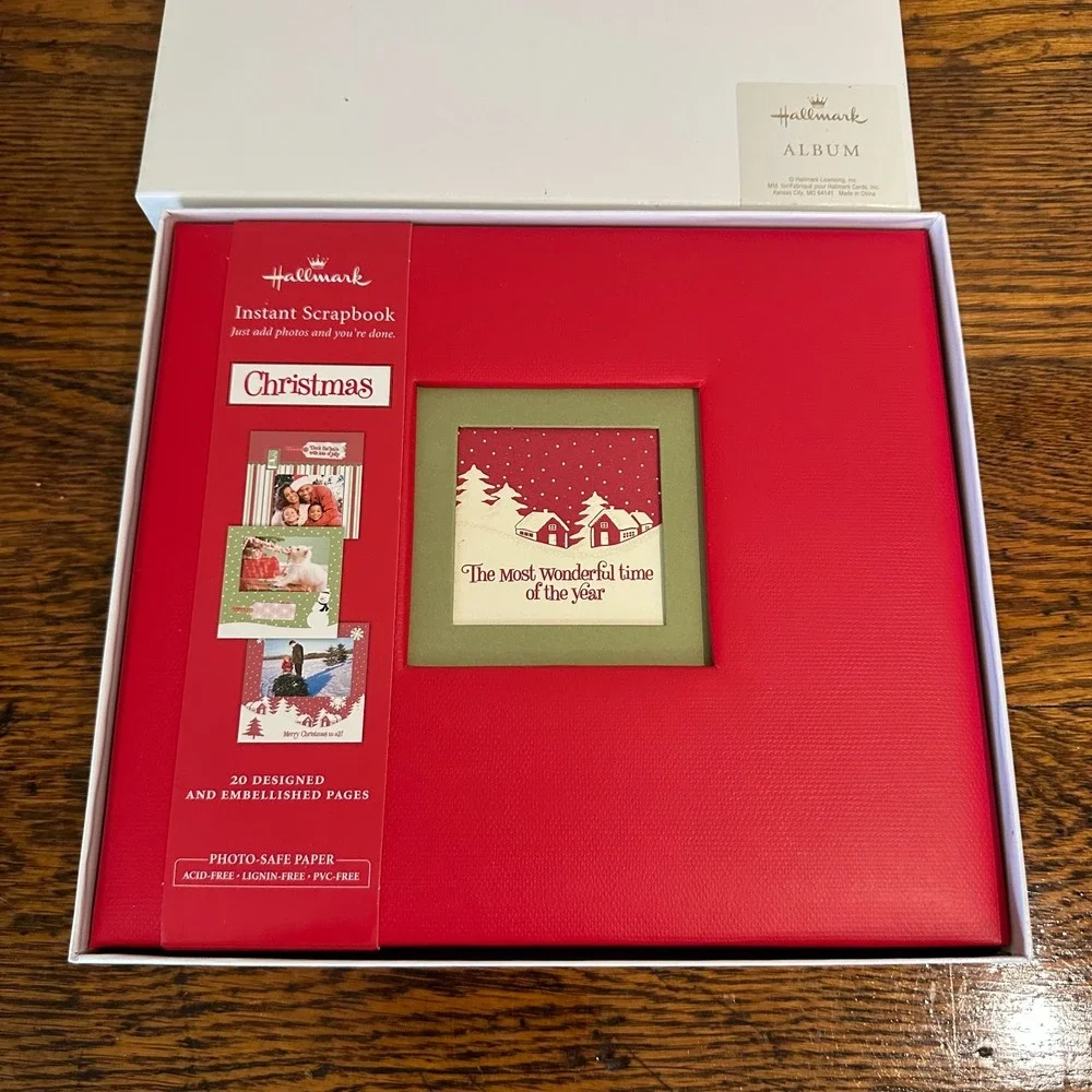 Hallmark Christmas Instant Scrapbook The Most Wonderful Time of‎ Year MIB